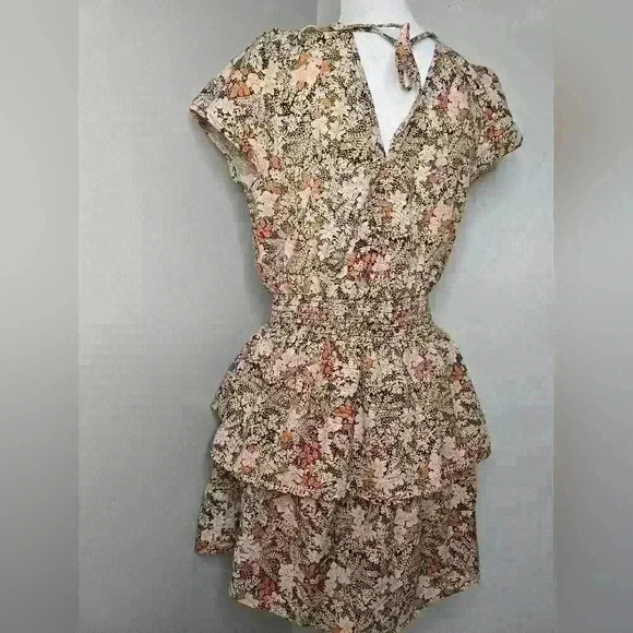American Eagle Floral Ruffled Bottom Mini Dress - Picture 10 of 12